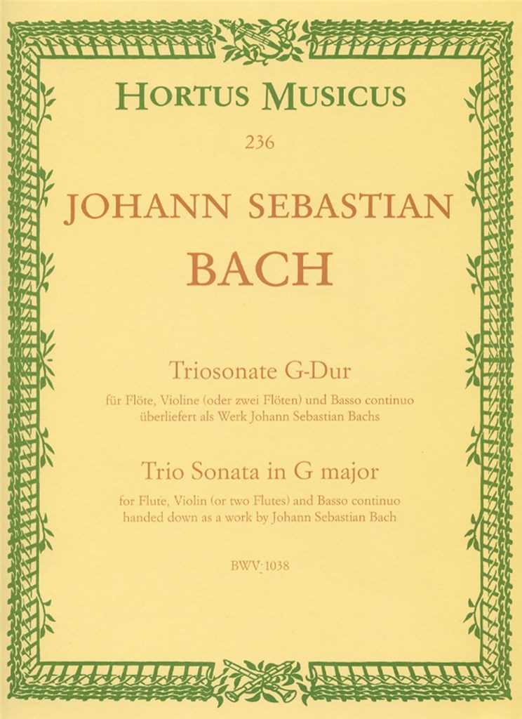 Triosonate G BWV1038